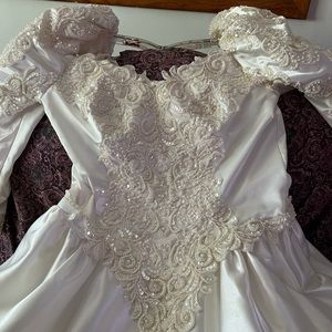 Ivory Wedding Dress with train